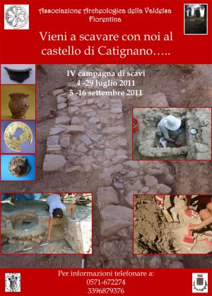 Scavo 2011 del castello di Catignano Scavo 2011 del castello di Catignano